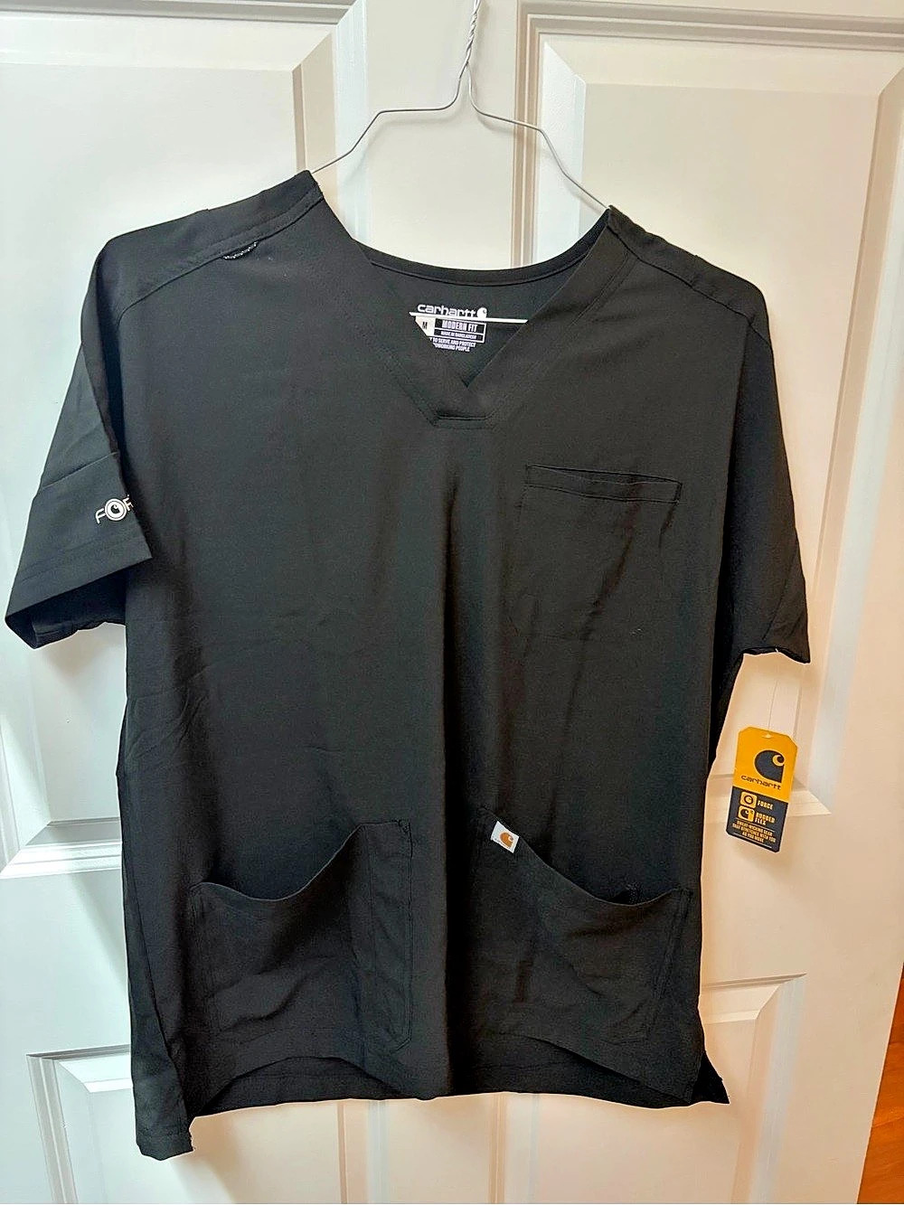 Carhartt Force Cross-Flex Modern Fit Top Black Medium NWT
